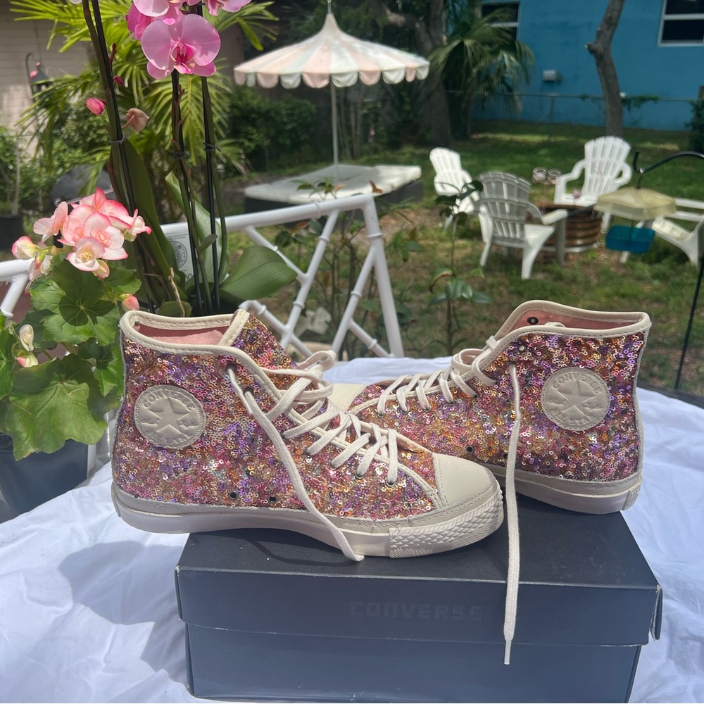 Converse sequin high tops